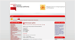 Desktop Screenshot of bip.mcus.pl
